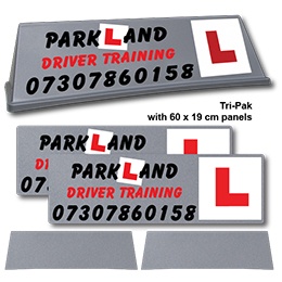 Custom Design Silver Rover Roof Sign Tri-Pak